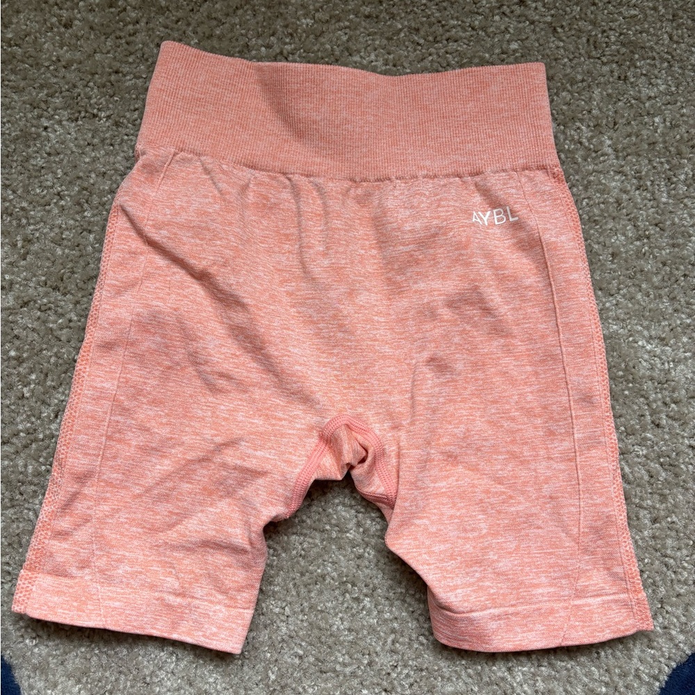 AYBL Coral Peach Seamless Bike Shorts